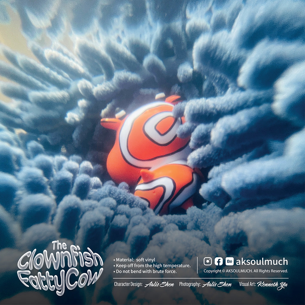 CLOWNFISH FATTY COW soft vinyl toy figure