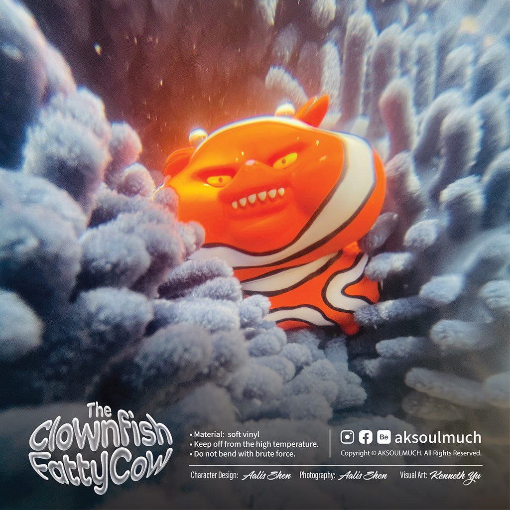 CLOWNFISH FATTY COW soft vinyl toy figure