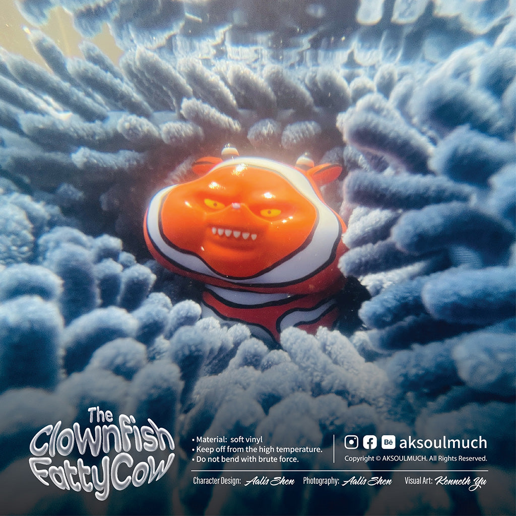 CLOWNFISH FATTY COW soft vinyl toy figure
