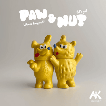 PAW & NUT SOFT VINYL TOY FIGURE SET